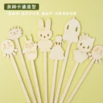 Натуральные биоразлагаемые мини-бамбуковые палочки для фруктов с возможностью индивидуального оформления, одноразовые, оптовая продажа от производителя. — изображение 3