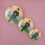 Безопасная для пищевых продуктов, биоразлагаемая, компостируемая, одноразовая круглая деревянная коробка для торта — изображение 5